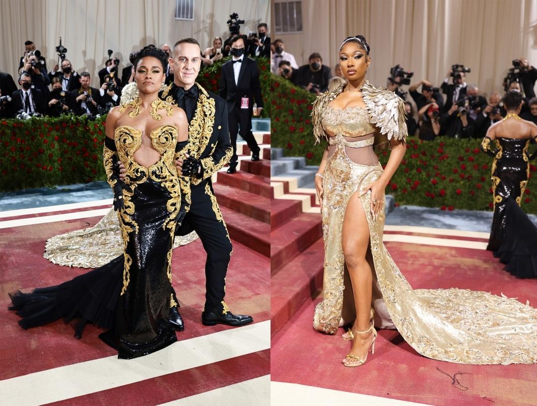 Ariana De Bose, Megan Thee Stallion và Jeremy Scott cùng lung linh với Moschino.