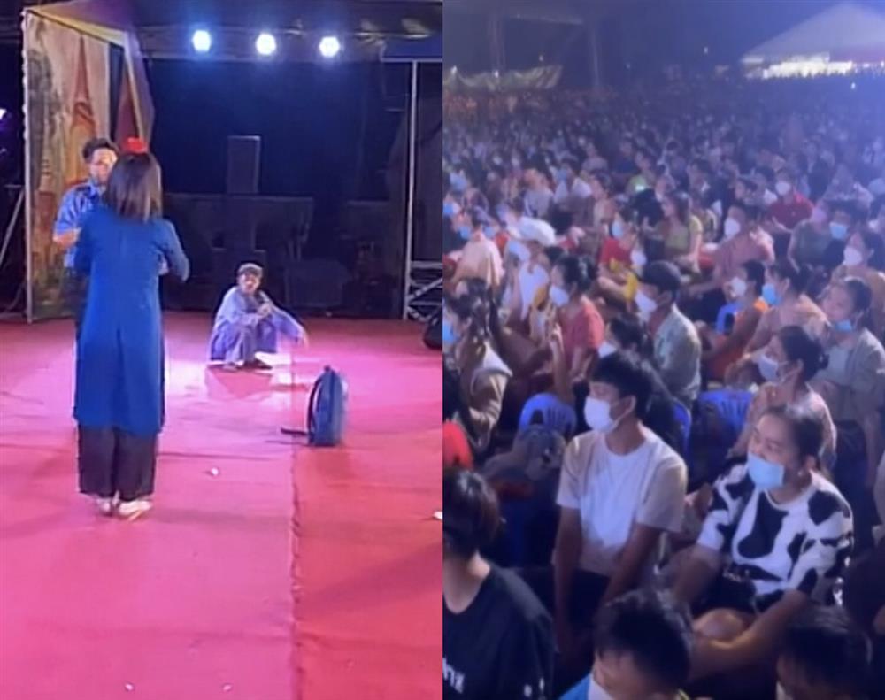 Hoai Linh reappeared to perform at the fair, the audience reacted unexpectedly-2