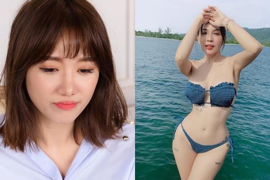 Thấy body Khả Như quá bốc, Hari Won sầu não '30 lần mang bầu'