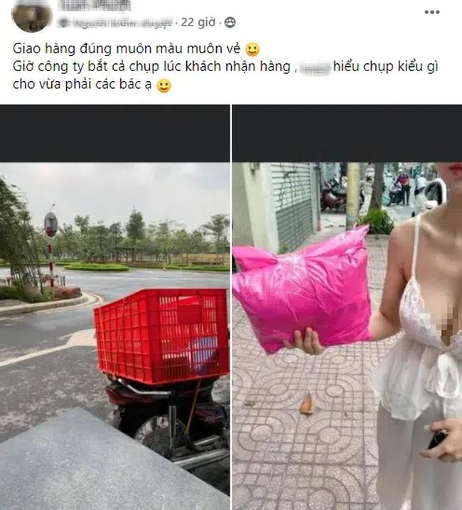 Chị em mặc kiệm vải, shipper yêu cầu mặc áo ngực mới giao hàng?-3