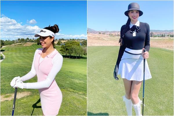 Pham Huong’s hair variations when going to the golf course