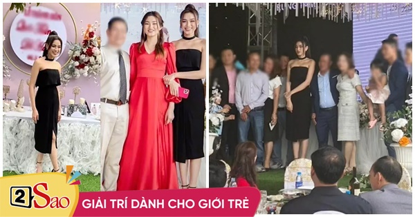 Wearing a dark dress, Do Thi Ha still makes the bride wary