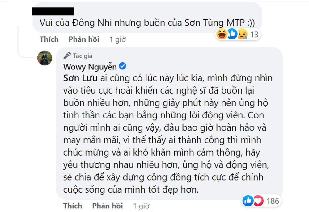 Dong Nhi was laughed at, please be grateful to Son Tung, Wowy defended -4