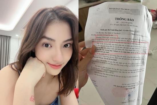 Hồng Quế bị gửi giấy 'dằn mặt' vì làm phiền hàng xóm