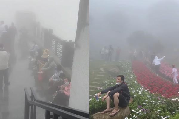 Kỳ ảo hình ảnh mây vờn trên đỉnh Núi Bà Đen-7