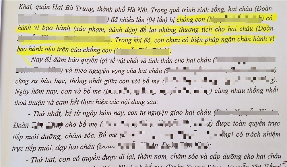 Hà Nội: 2 cháu bị cha dượng bạo hành, ông bà nội làm đơn cầu cứu-2