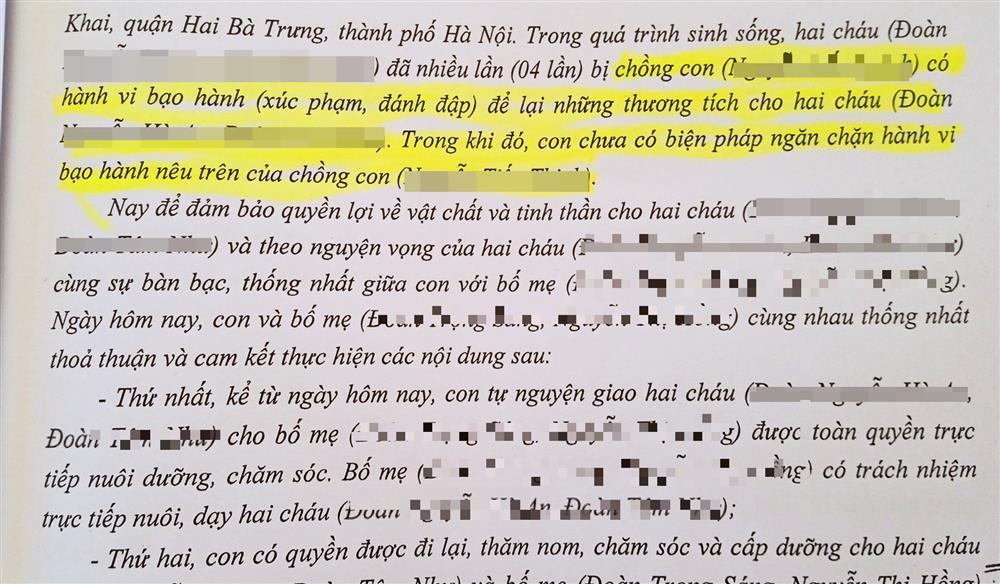 Hà Nội: 2 cháu bị cha dượng bạo hành, ông bà nội làm đơn cầu cứu-2