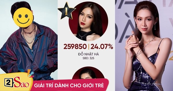 Do Nhat Ha suddenly took the lead in the Miss vote, all thanks to 1 male star
