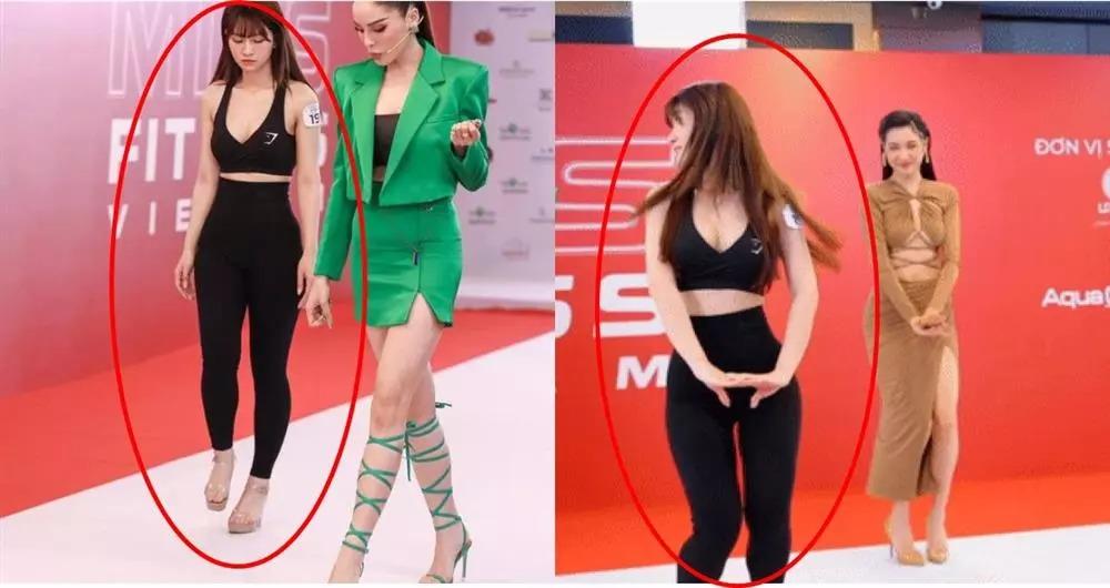 Lê Bống như khúc giò khi mặc lại đầm lộ hiểm của Ngọc Trinh-6