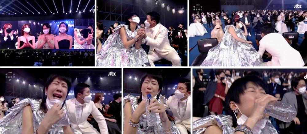 Biểu cảm hài hước của nữ diễn viên Hàn khi trượt giải Baeksang-1