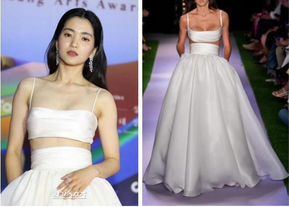 Netizen Trung bẽ mặt khi tố Kim Tae Ri mặc váy fake tại Baeksang 2022-2