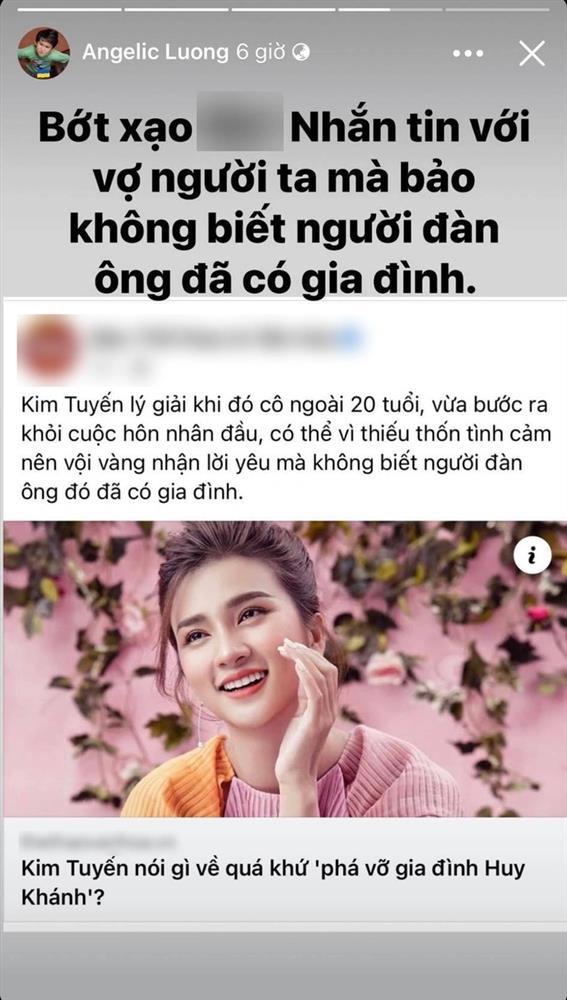 Huy Khanh's ex-wife scolded Kim Tuyen with obscene words-1
