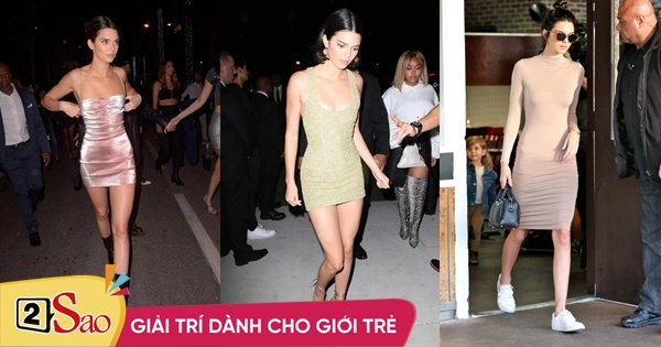 The style of the dress helps Kendall Jenner show off her famous million-dollar body