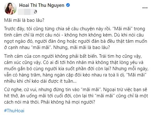 Vietnamese stars today May 8: Thu Hoai does not believe in love forever-2
