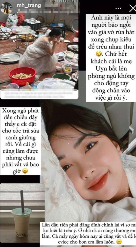 Vợ Đức Chinh lên tiếng về ảnh vừa lấy chồng phải rửa núi bát đĩa-2