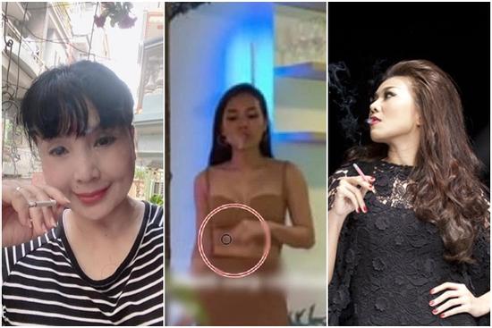 Phương Trinh Jolie, Kỳ Duyên và dàn mỹ nhân 'mất điểm' vì hút thuốc