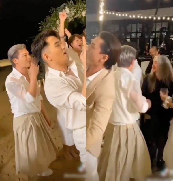 Nam Trung mặc váy quẩy tung tiệc hậu đám cưới Ngô Thanh Vân-4