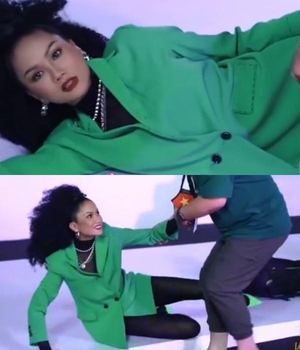 HHen Niê gây cười vì ngủ bất chấp khi làm giám khảo hoa hậu-2