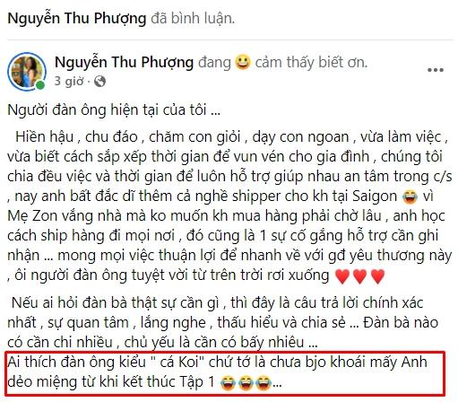 Thanh Trung's ex-wife declares that she doesn't like Koi fish-type men-2