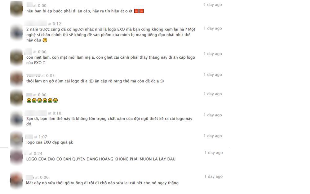 Fan nổi đóa khi nam rapper Vpop đạo nhái trắng trợn logo của EXO-4