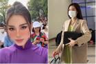 Hoa hậu Đỗ Thị Hà make up lồng lộn, nổi bần bật trong phòng thi