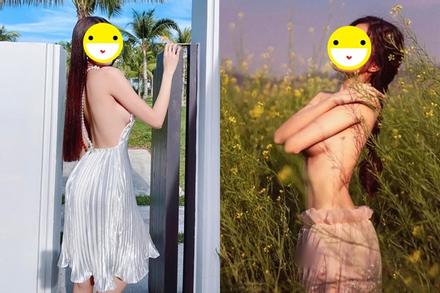 Hot girl đình đám gây sốc với chiếc váy hở hang, lộ cả ngực