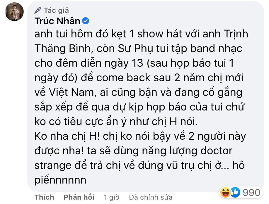 Trúc Nhân lên tiếng tin đồn gạch tên Thu Minh, Trấn Thành-4