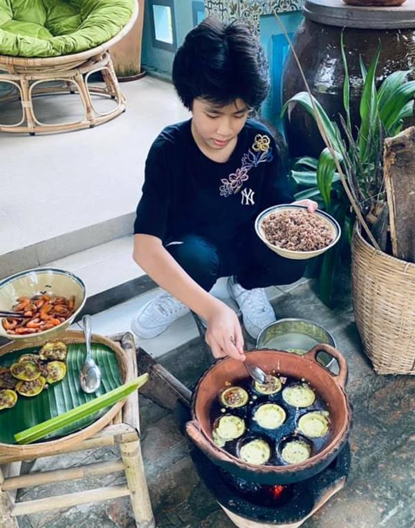 Con trai Kim Thư 15 tuổi cao gần 1m90-7