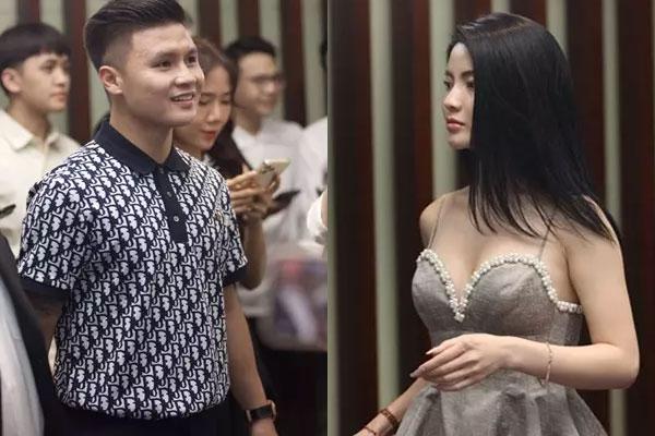 Quang Hai played big, publicly introduced his girlfriend Chu Thanh Huyen