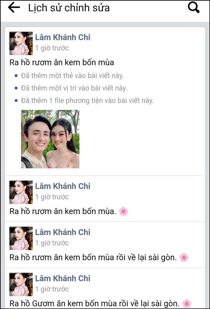 Lâm Khánh Chi viết sai tên Hồ Gươm, sửa status 3 lần mới đúng-2