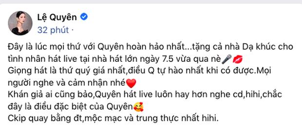 Lệ Quyên: Khán giả ai cũng bảo tôi hát live hay hơn nghe CD-1