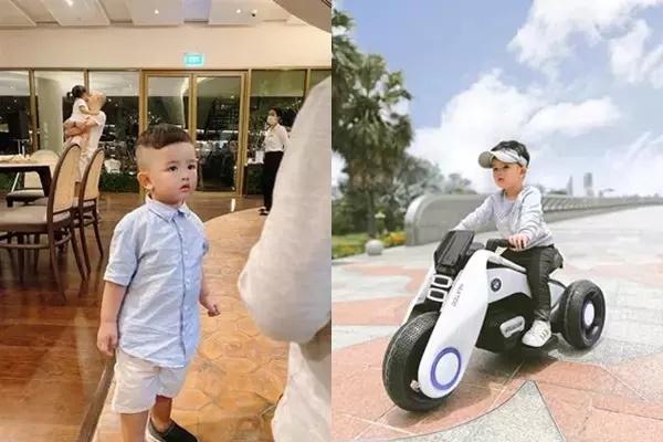 Only 3 years old, Bao Tran's son has revealed the personality of the family's son-5