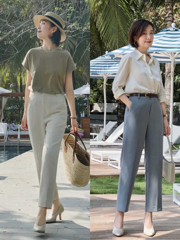 3 styles of high-waisted pants are in vogue, wearing them up is overwhelmingly luxurious-1