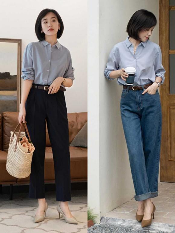 3 styles of high-waisted pants are trending, wearing them up is overwhelmingly luxurious-11