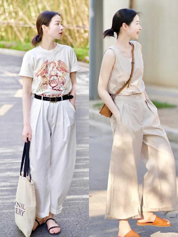 3 styles of high-waisted pants are in vogue, wearing them up is overwhelmingly luxurious-4