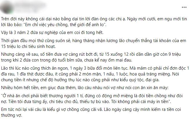 Coi thường vợ thất nghiệp, chồng há mồm khi nhìn tài khoản của vợ-1