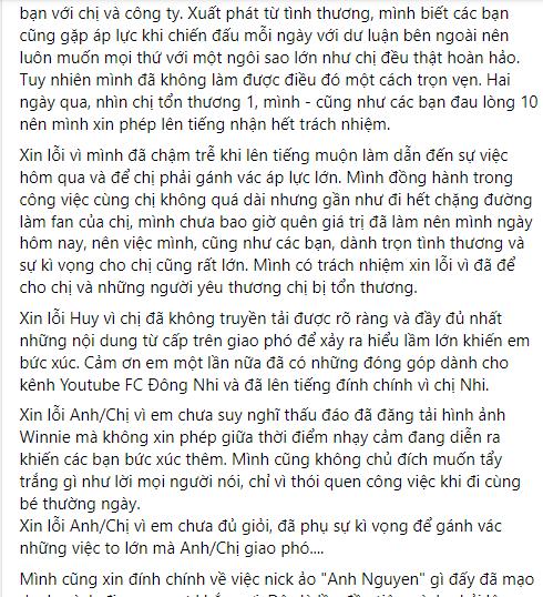 Trợ lý Đông Nhi vừa xin lỗi, netizen đáp lời: Thôi chị nghỉ đi-9