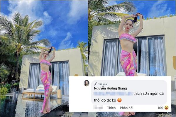 Hương Giang diện áo tắm tơ hơ phản cảm, hoa hậu nỗi gì?-10