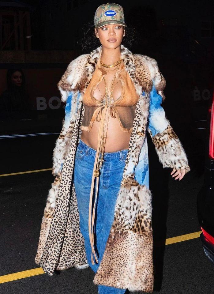 Bà bầu chất nhất Hollywood Rihanna, bầu to vẫn gợi cảm, hầm hố-11