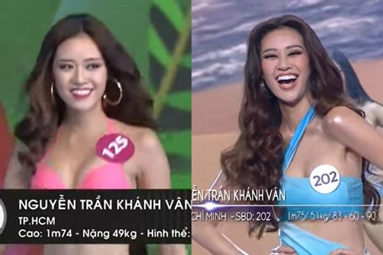 Hoa hậu Khánh Vân bị soi 'mỗi cuộc thi một chiều cao'