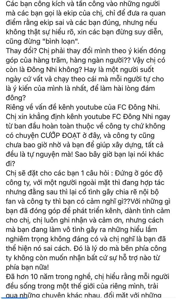 Fans forgive Dong Nhi after threatening status at 3am-2