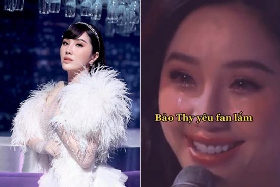 Bồi hồi khoảnh khắc Bảo Thy 'mưa nước mắt' gửi lời nhắn nhủ đến FC