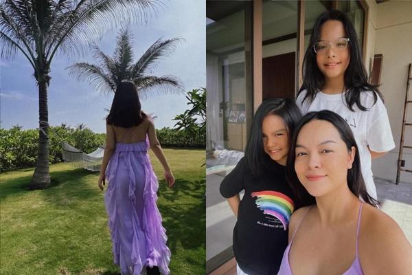 Pham Quynh Anh gained weight clearly, still cleverly hiding her pregnant belly