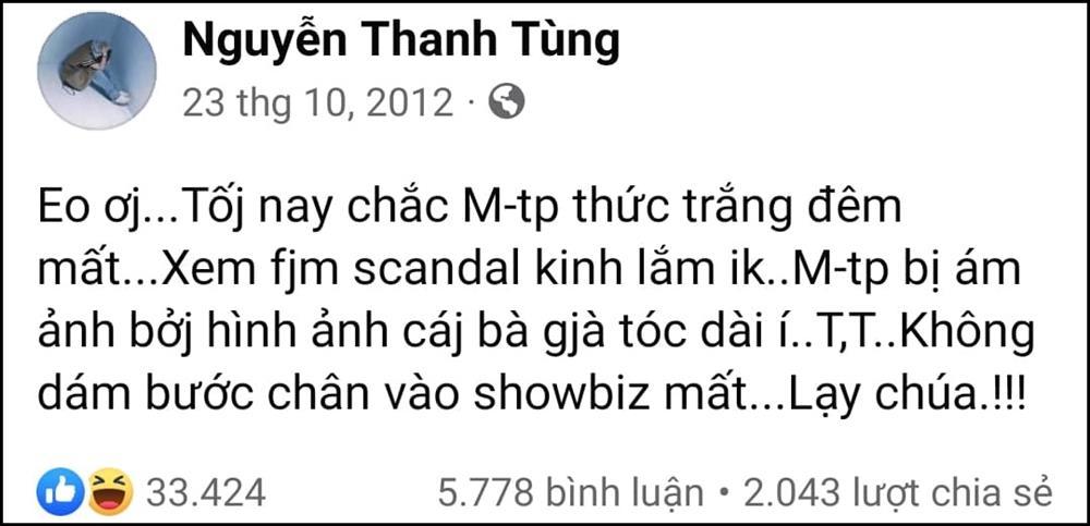 Té ngửa Sơn Tùng 10 năm trước, phát ngôn về showbiz chuẩn 'sửu nhi'