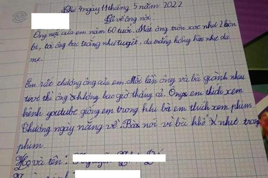 Viết văn 'bóc phốt' ông nội, câu chốt biết ngay vị trí 'nóc nhà' là ai