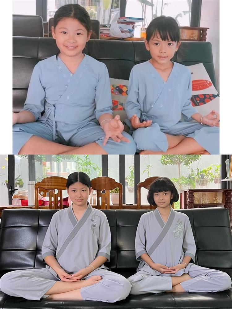 Giật mình ảnh quá khứ - hiện tại của 2 con gái Bình Minh-1