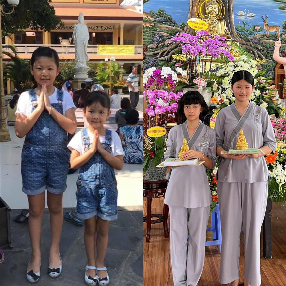 Giật mình ảnh quá khứ - hiện tại của 2 con gái Bình Minh-3