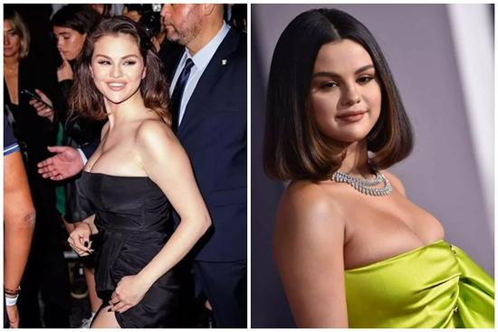 Selena Gomez mặc đầm o ép vòng 1 khủng vượt mặt