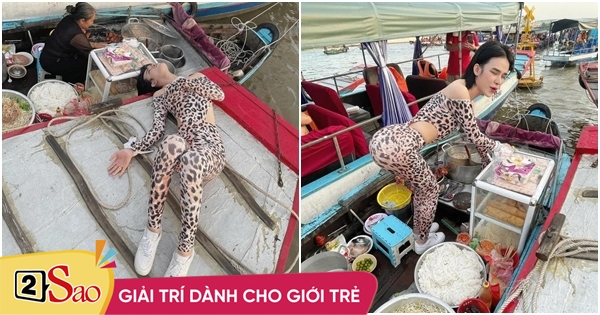 Tran Duc Bo caused outrage because of his offensive pose at the floating market