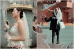 Minh Hằng được chồng sắp cưới bế vác để chụp ảnh cưới